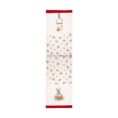 Winter Woodland Christmas Fabric Table Runner  | Putti Christmas Celebrations