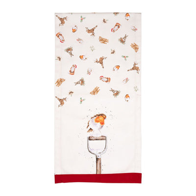 Winter Woodland Christmas Fabric Table Runner  | Putti Christmas Celebrations
