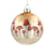 Gold Ball with Mushrooms Glass Ball Ornament