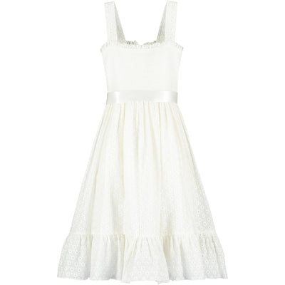 Hollie Hastie Ava White Eyelet Party Dress