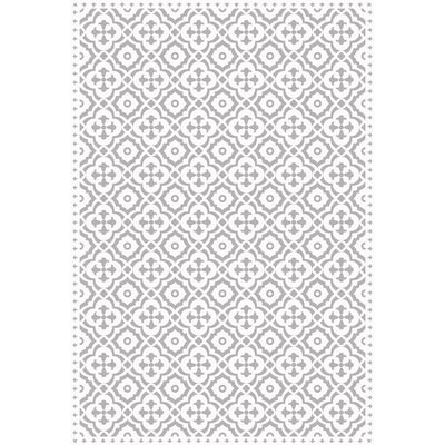 Antiquity Ceramics Light Grey & White Vinyl Floor Mat