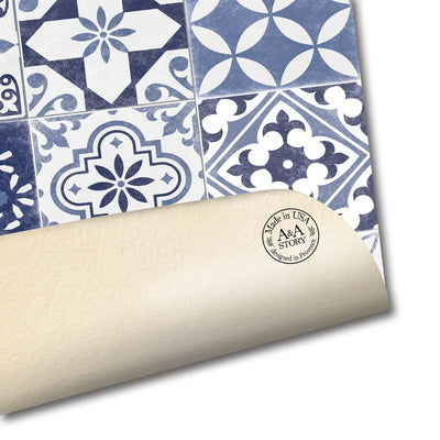 Antiquity Ceramics Blue Colored Vinyl Floor Mat