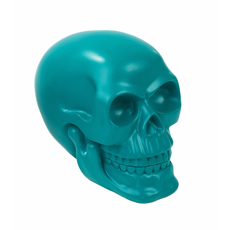 Skeleton Crew Skull Centerpiece - Teal, TT-Talking Tables, Putti Fine Furnishings