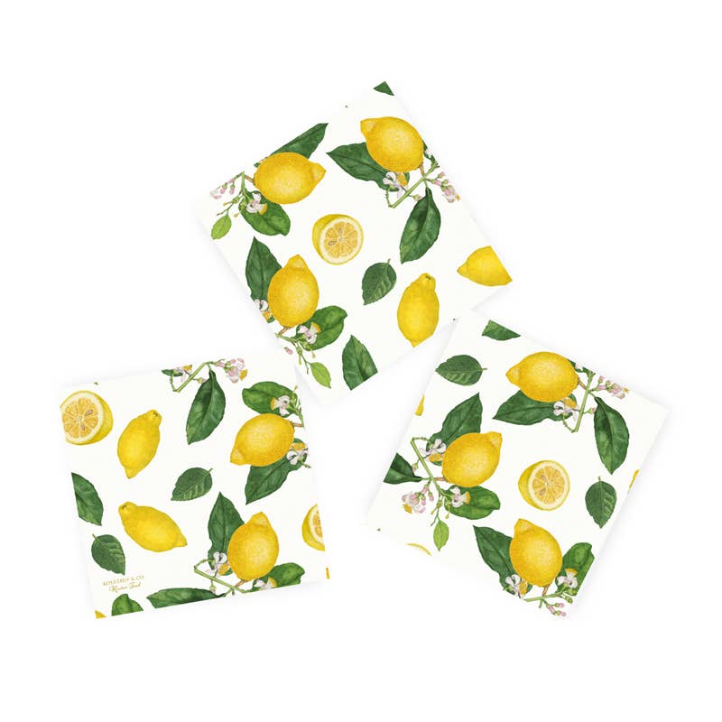 Lemon Paper Napkins - Lunch