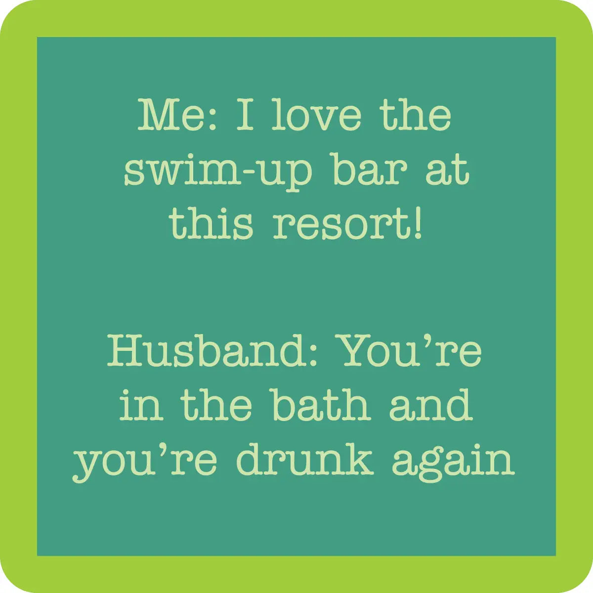 Drinks on Me coasters - Swim Up Bar