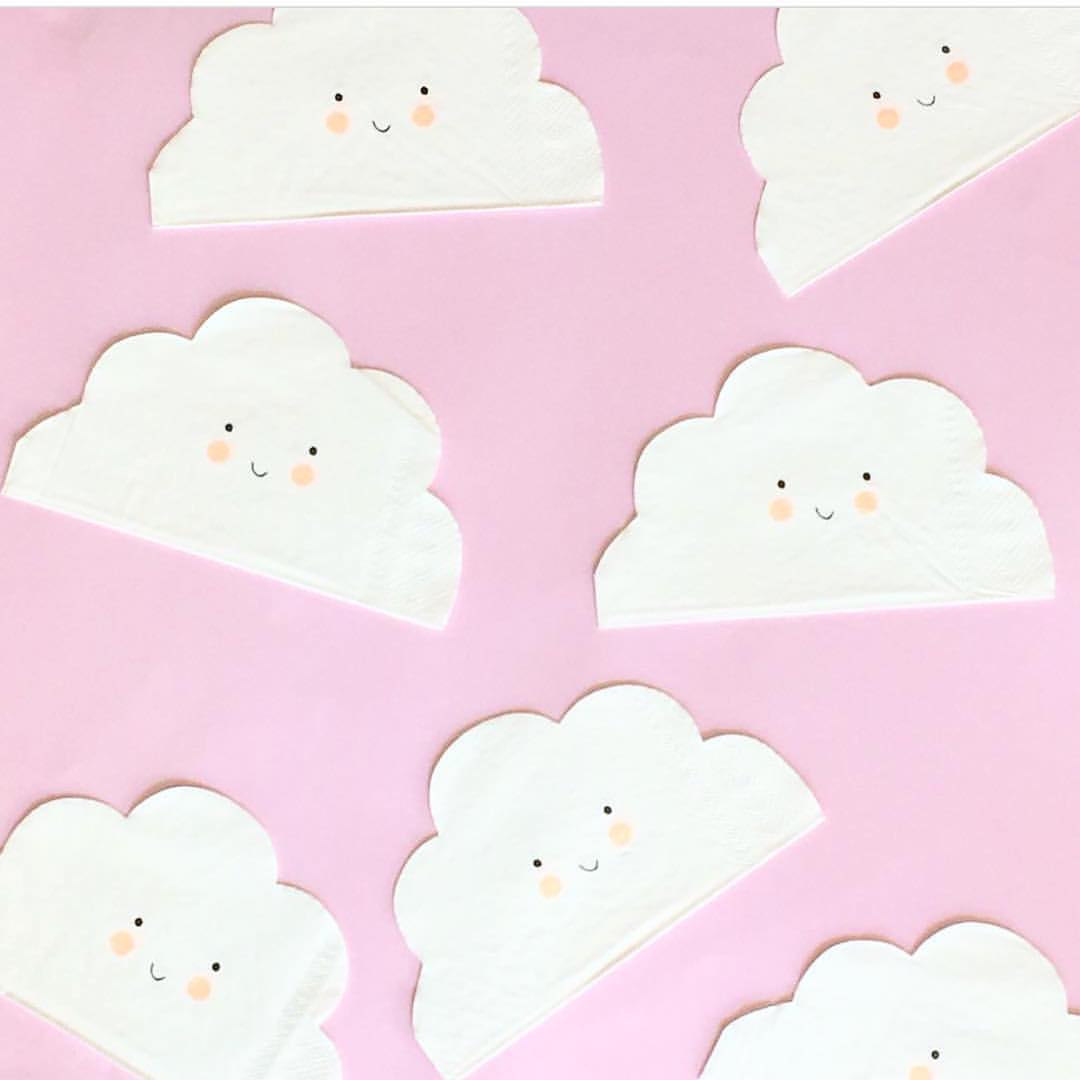 Meri Meri Cloud Shaped Paper Napkins - Small