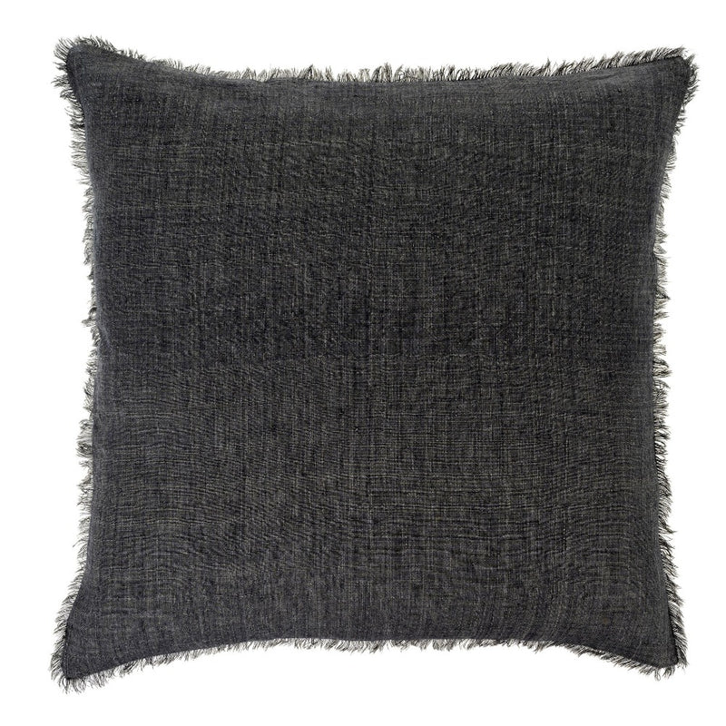 Lina Linen Pillow - Coal