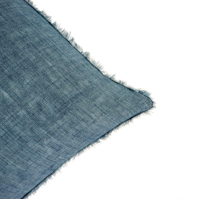 Lina Linen Pillow - Arctic Blue