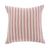 Coral Canvas Striped Pillow