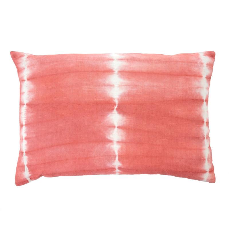 Coral Shibori Rectangular Pillow