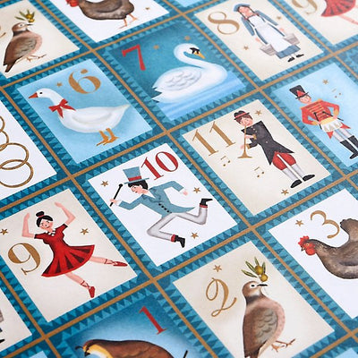 Twelve Days of Christmas Gift Wrap Roll