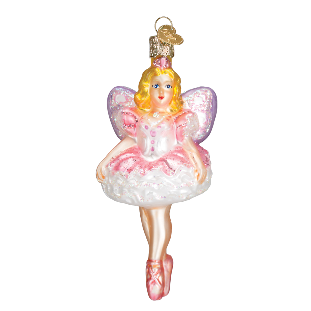 Old World Christmas Sugar Plum Fairy Glass Christmas Ornament