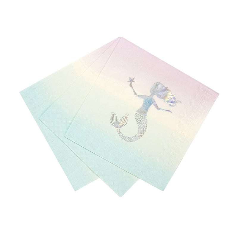 "We Heart Mermaids" Napkins - Small, TT-Talking Tables, Putti Fine Furnishings