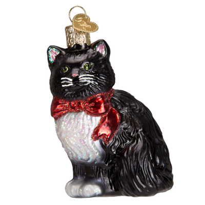 Old World Christmas Tuxedo Kitty Glass Ornament | Putti Christmas Canada