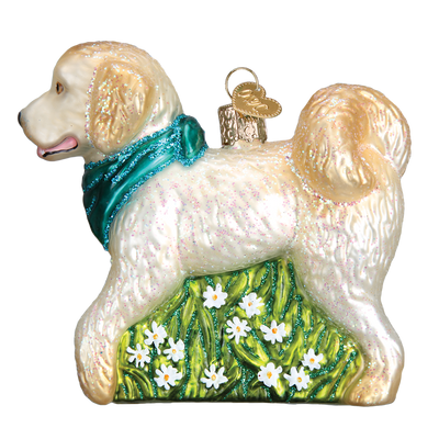 Old World Christmas Doodle Dog Glass Ornament -  Christmas Decorations - Old World Christmas - Putti Fine Furnishings Toronto Canada - 4