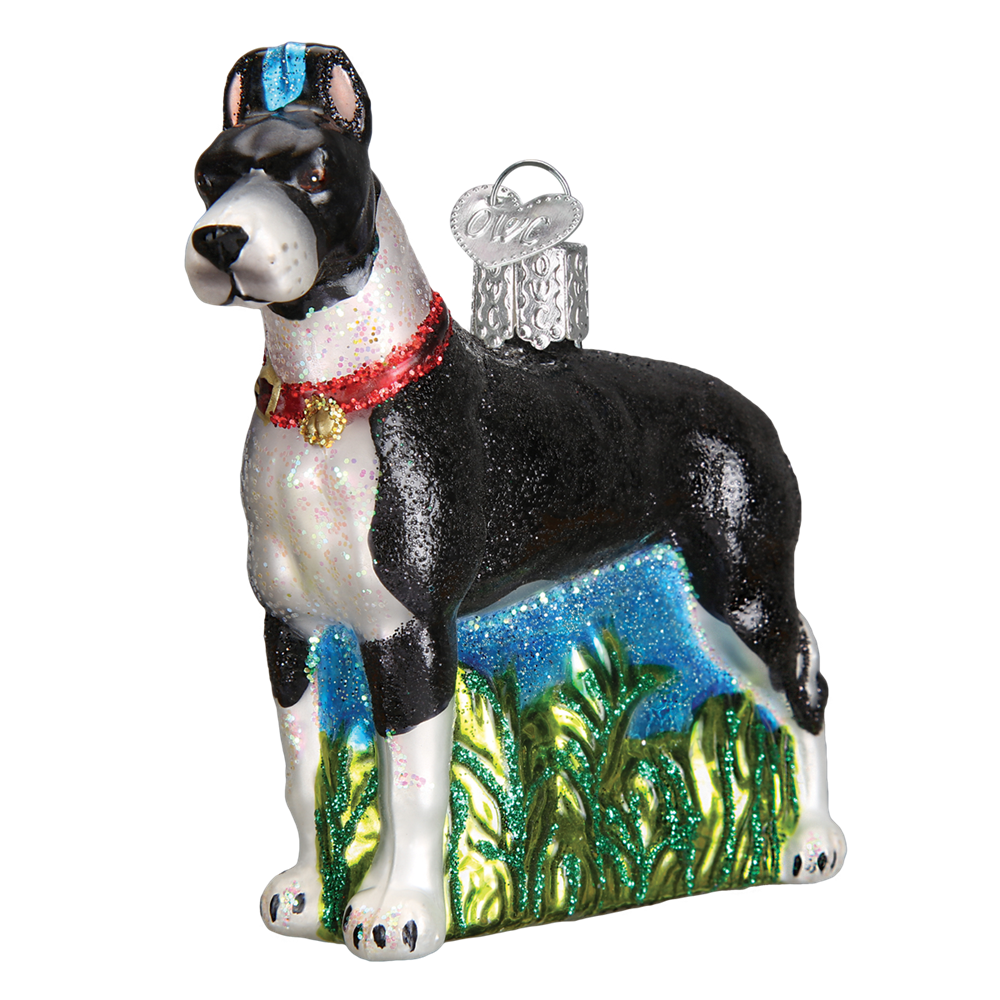 Old World Christmas Great Dane Christmas Ornament, OWC-Old World Christmas, Putti Fine Furnishings
