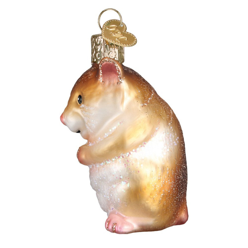 Old World Christmas Hamster Glass Ornament | Putti Christmas