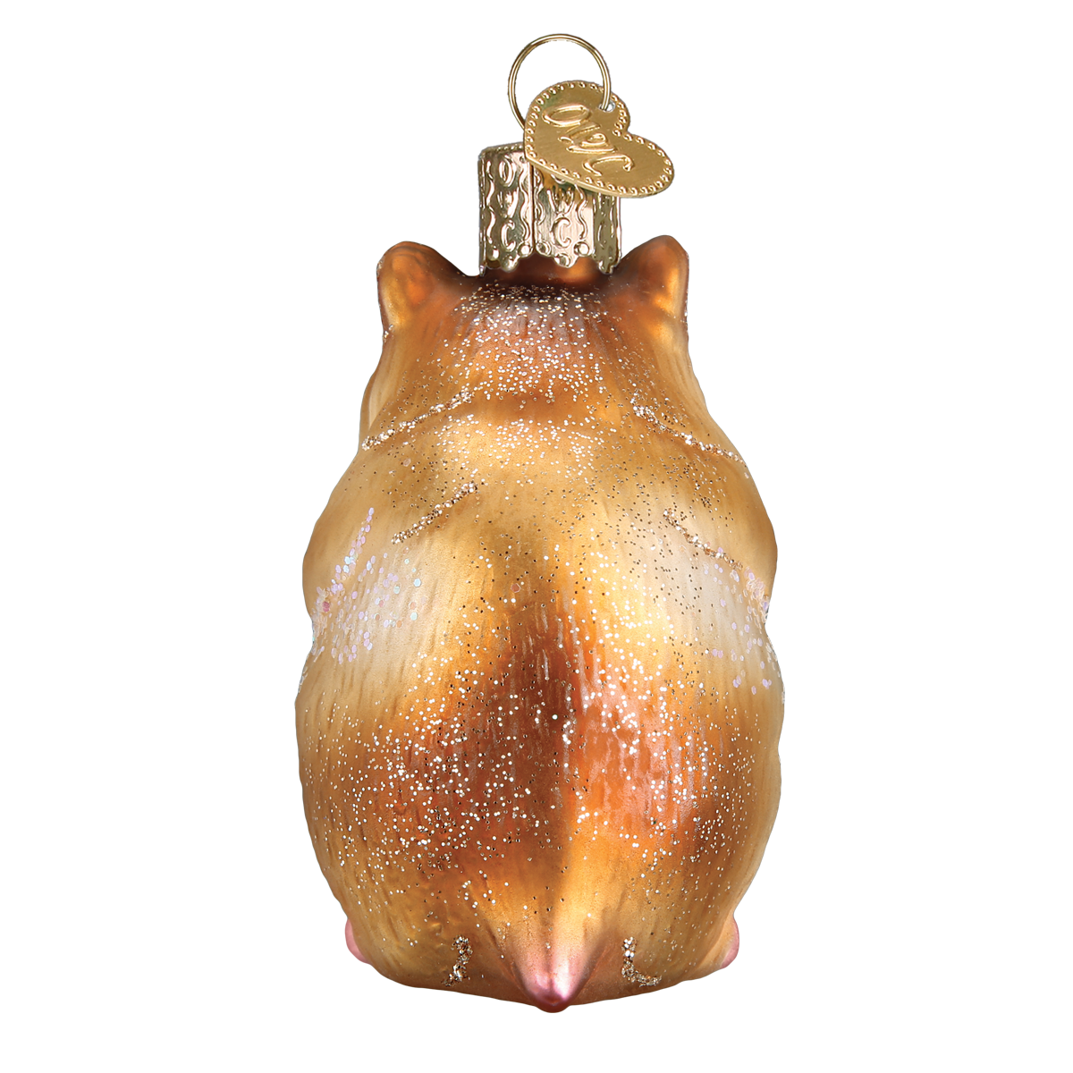 Old World Christmas Hamster Glass Ornament