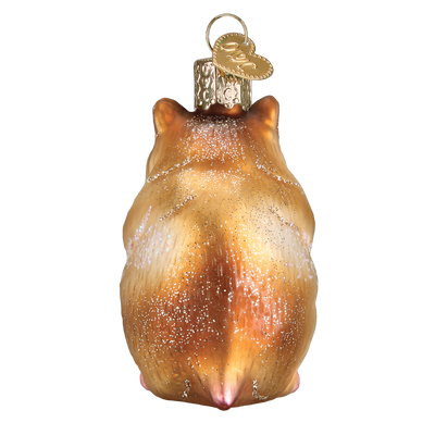 Old World Christmas Hamster Glass Ornament