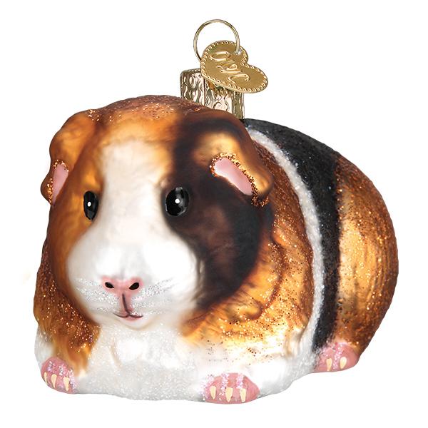 Old World Christmas Guinea Pig Glass Ornament | Putti Christmas