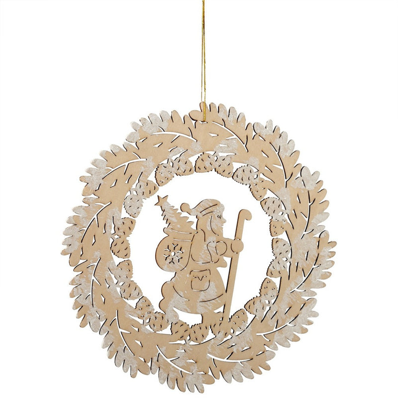 Santa Scene Ornament, MW-Midwest / CBK, Putti Fine Furnishings