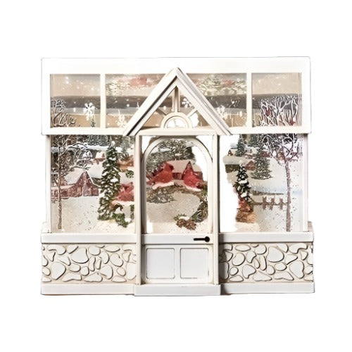 Roman Inc. Greenhouse with Cardinals and Perpetual Snow | Putti Christmas