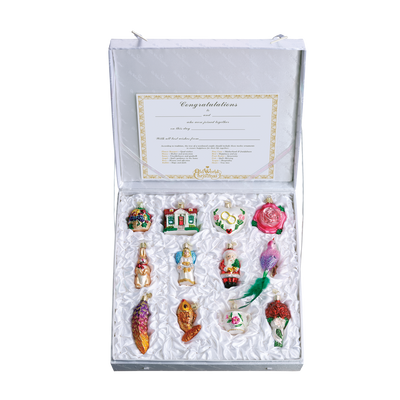 Old World Christmas The Brides Collection  Glass Christmas Ornament Set, OWC-Old World Christmas, Putti Fine Furnishings