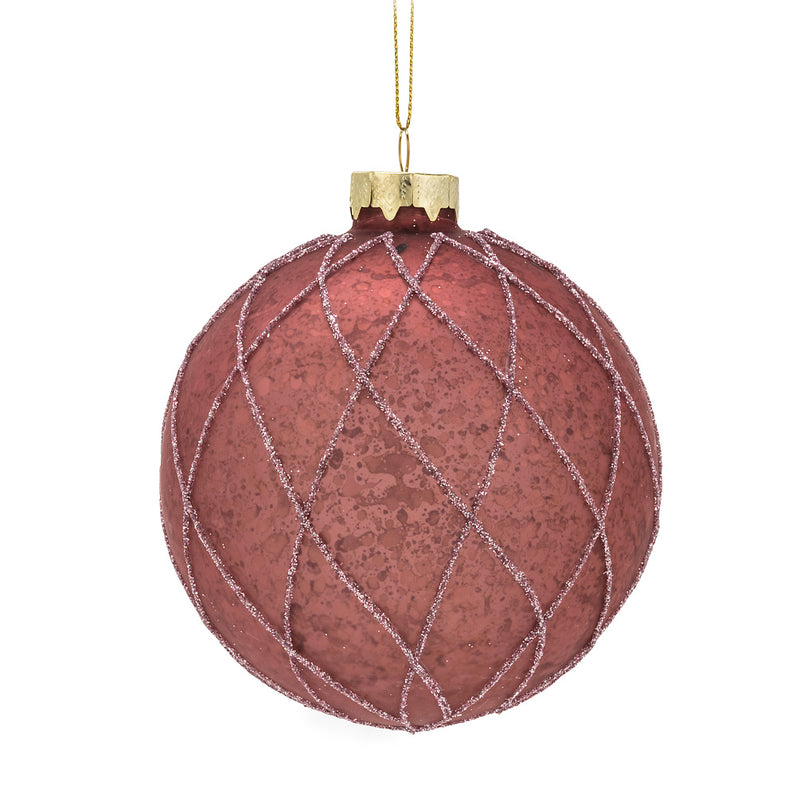 Large Quilt Ball Ornament  - Putti Christmas Canada