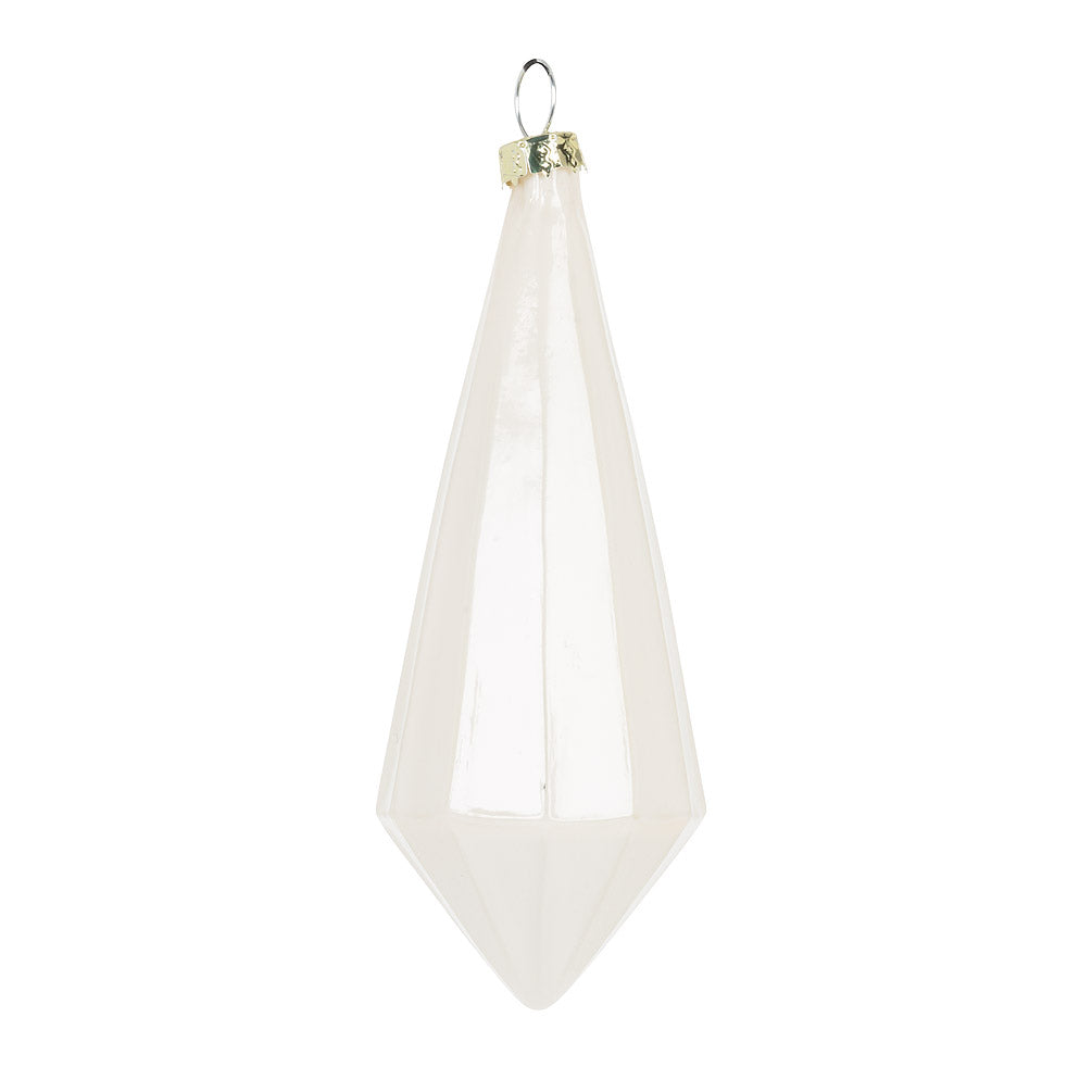 Black Gold and White Modern Glass Ornaments Set 24