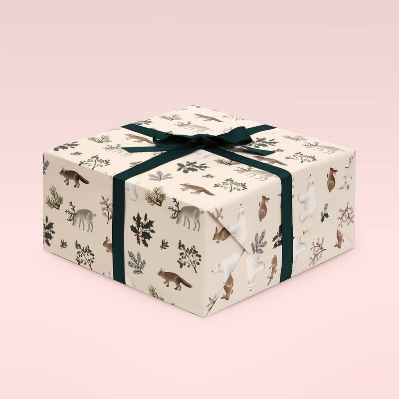 Winter Animals Christmas Wrapping Paper Roll