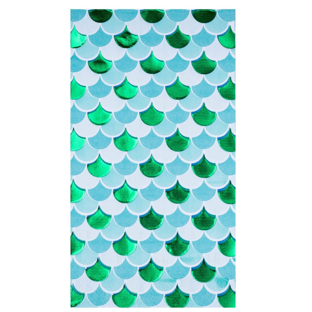 Shell Yeah Fish Scale Paper Guest Napkins | Putti Party Supplies