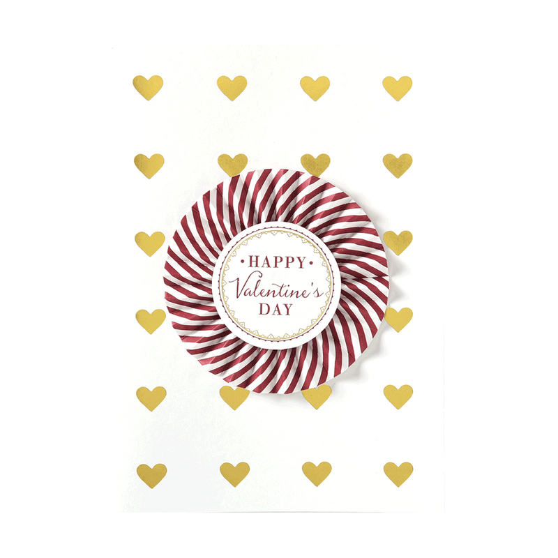Anna Griffin Valentine's Day Pleated Wheel Greeting Card