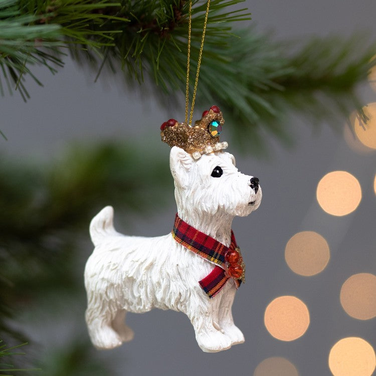 Royal Balmoral West Highland Terrier with Crown Ornament | Putti Canada