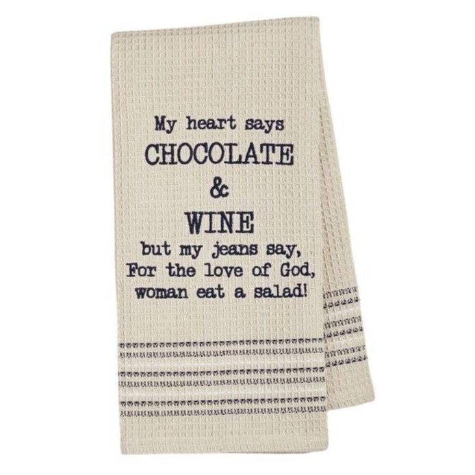 Mona B Dry Wit Towel - Eat a Salad - Putti Fine Furnishings