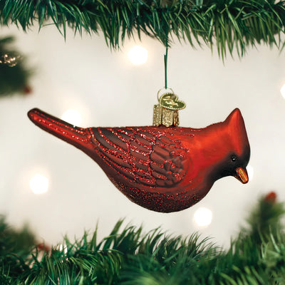 Old World Christmas Northern Cardinal Glass Ornament
