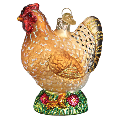 Old World Christmas Spring Chicken Glass Christmas Ornament, OWC-Old World Christmas, Putti Fine Furnishings