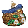 Old World Christmas Bird in Nest Glass Christmas Ornament | Putti Christmas