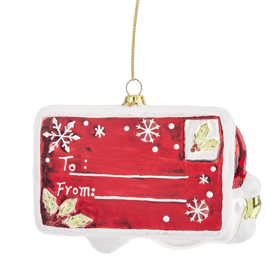 "I Believe in Santa" Glass Ornament