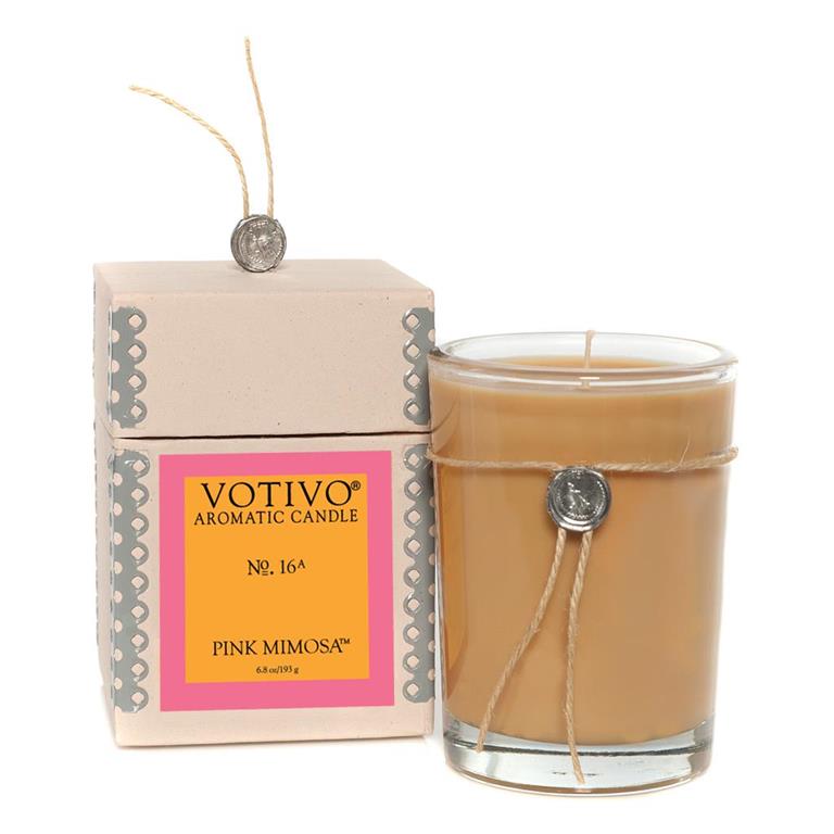 Votive Aromatic Candle - Pink Mimosa No.16, VO-Votivo, Putti Fine Furnishings