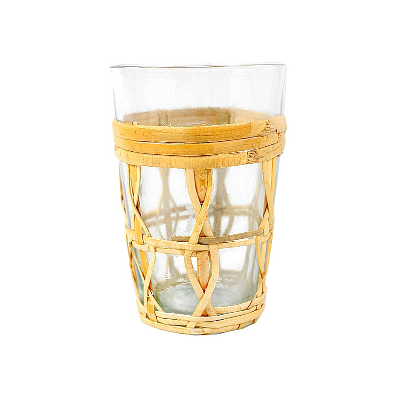 Rattan Drinking Glass