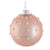 Pearl Line Blush Pink Glass Ball Ornament | Putti Christmas 
