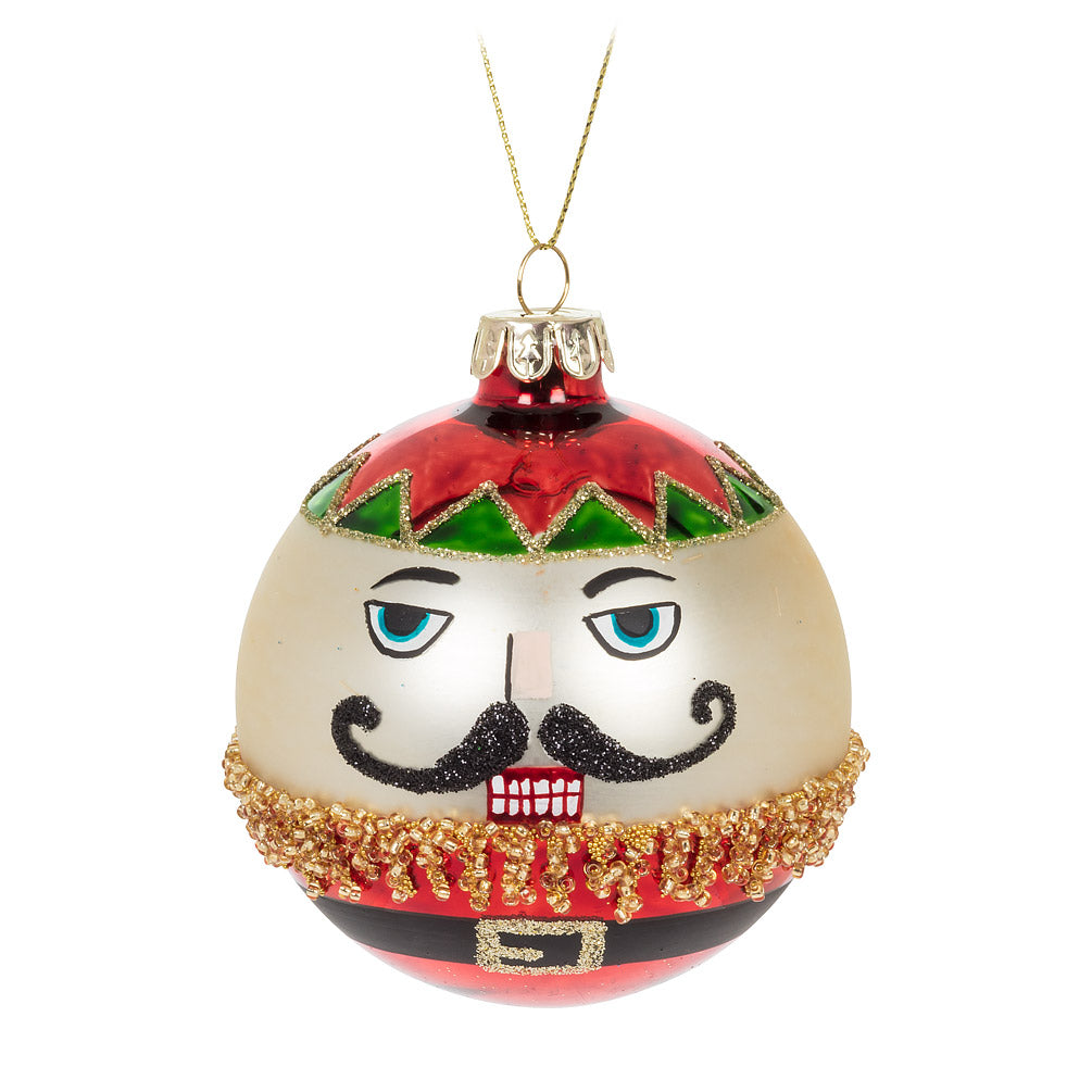 Nutcracker Ball Glass Ornament | Putti Christmas Canada
