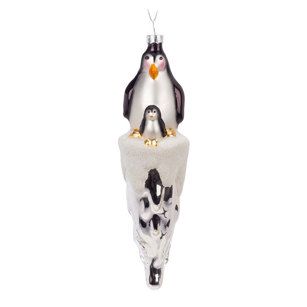Penguin on Iceberg Ornament | Putti Christmas Canada