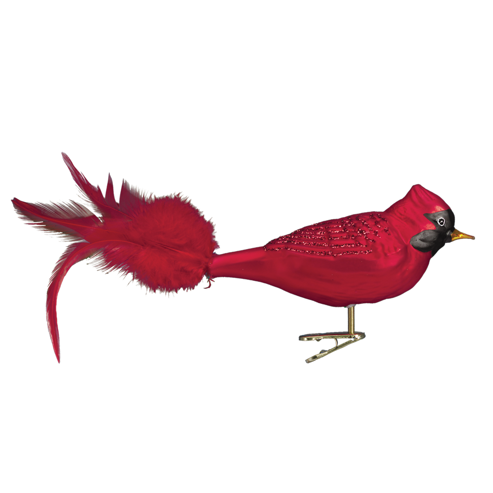 Old World Christmas Red Cardinal Glass Bird Ornament -  Christmas Decorations - Old World Christmas - Putti Fine Furnishings Toronto Canada - 1