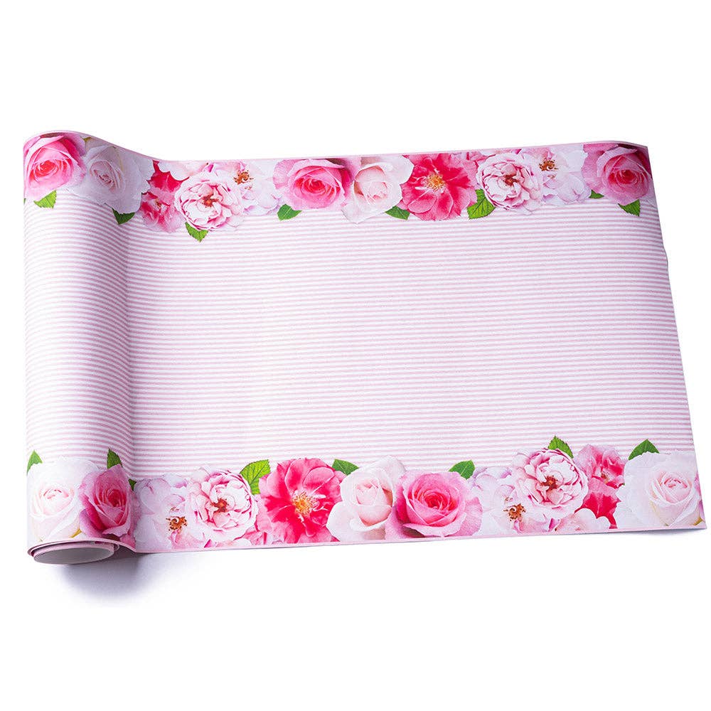 A Very English Rose Paper Table Runner | putti Party Supplies Canada 