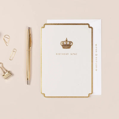 "Birthday King" Crown Greeting Card