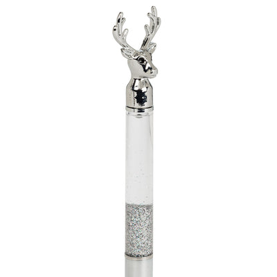 Reindeer Pen with Glitter - Silver | Putti Fine Furnishings Canada