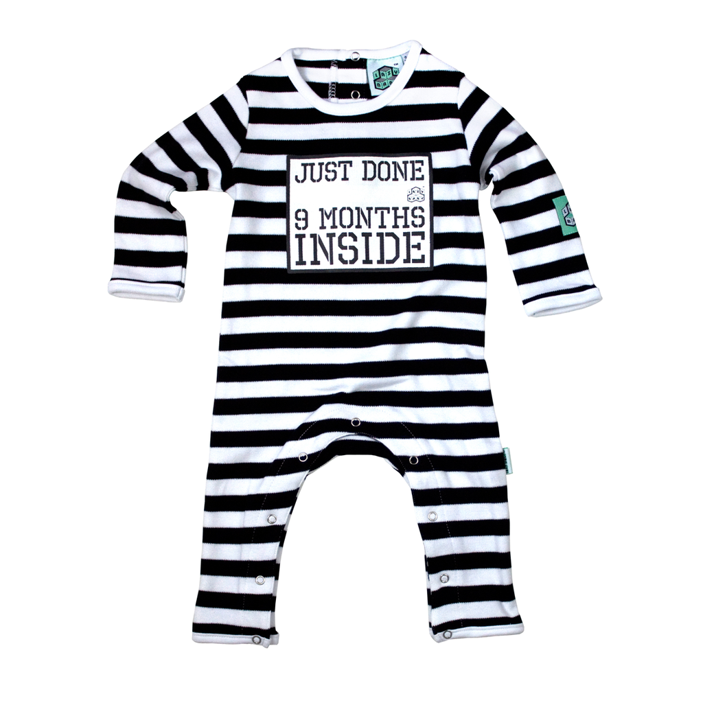 "Just Done Nine Months Inside" Baby Grow, LB-Lazy Baby, Putti Fine Furnishings
