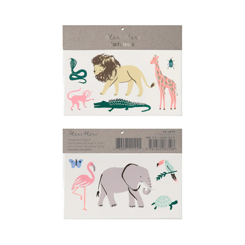 Meri Meri Safari Treck Tattoos