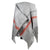  Wool Poncho - Grey with Red, TAG-Design Home Associates, Putti Fine Furnishings